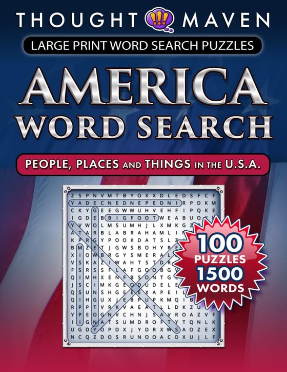 Thought Maven Large Print America Word Search